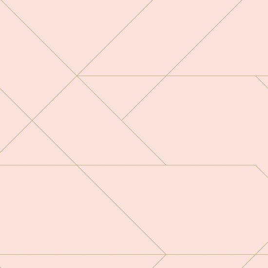 Esta Art Deco 139211 - Roze - Goud Behang