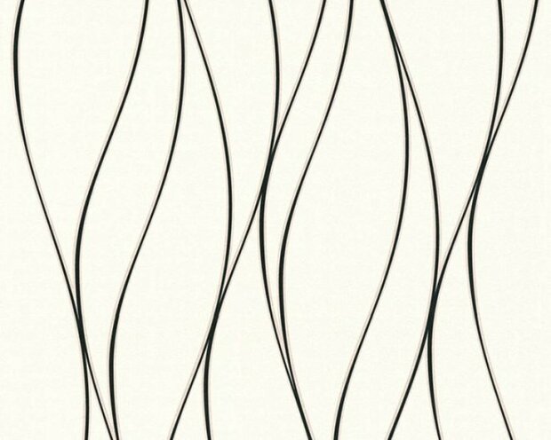 AS Creation Trendwall | 3713-17 - 371317 - Zwart / Wit Behang