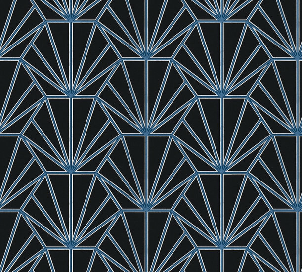 AS Creation Daniel Hechter 6 | 37528-2 - 375282 - Zwart / Blauw Behang