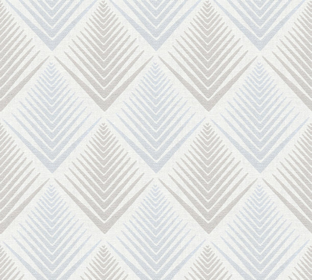 AS Creation New Life 35606-2 - 356062 - Blauw / Grijs Behang