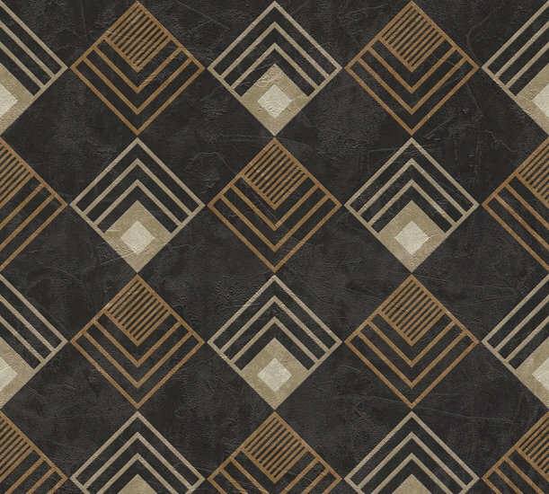 AS Creation New Life 37682-2 - 376822 - Zwart / Creme Behang