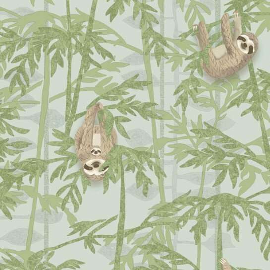 BN Wallcoverings Doodleedoo 220711 - Groen Behang