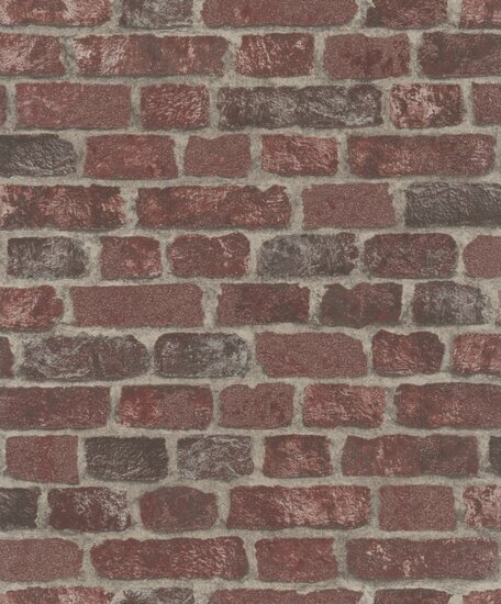 Noordwand Assorti 2024 58408 Rood - Grijs Behang