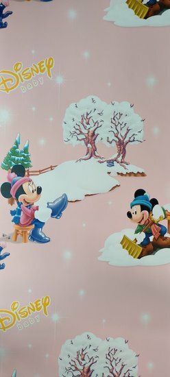 PM21206 Minnie &amp; Mickey Mouse baby Behang
