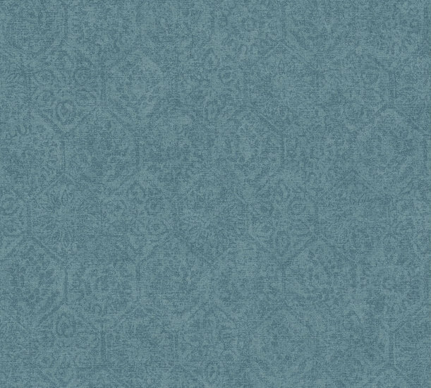 AS Creation Cuba 38022-5 / 380225 - Blauw Behang