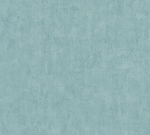 AS Creation Cuba 38024-3 / 380243 - Blauw/aqua groen Behang