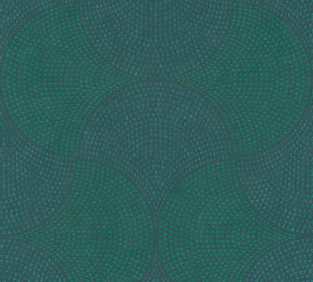 AS Creation Cuba 38027-1 - 380271 - Groen / Blauw Behang