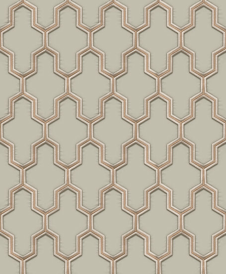 Dutch Wallcoverings Wall Fabric geometric green WF121023 Behang