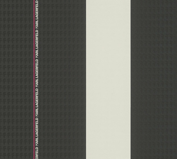 AS Creation Karl Lagerfeld Ribbon 37848-2 - 378482 - Zwart / Wit Behang