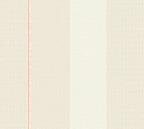 AS Creation Karl Lagerfeld Ribbon 37848-3 - 378483 - Wit / Rood Behang