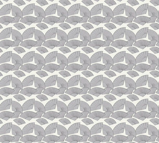 AS Creation Karl Lagerfeld Fan 37847-6 - 378476 - Zilver / Grijs / Wit Behang