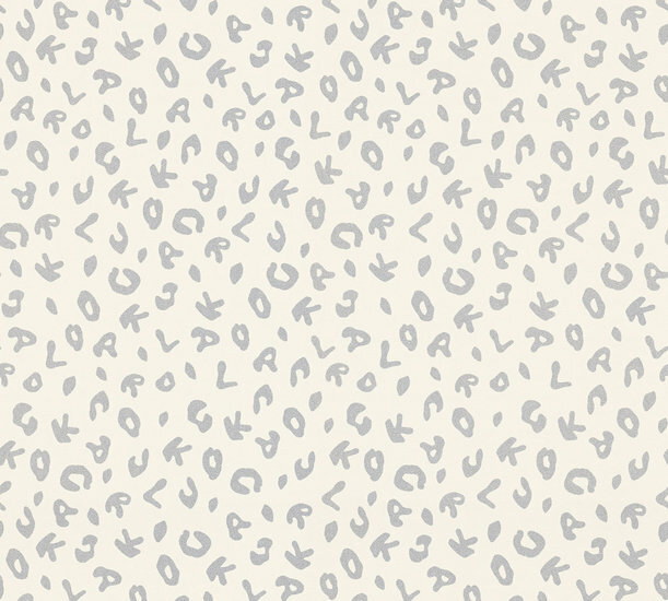 AS Creation Karl Lagerfeld Leopard 37856-1 - 378561 - Zilver / Grijs / Wit Behang