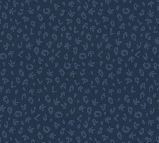 AS Creation Karl Lagerfeld Leopard 37856-6 - 378566 - Blauw / Metallic Behang