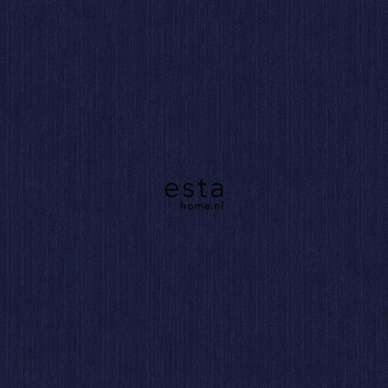 Esta Home Behang jeans structuur donkerblauw 137735 - Blauw Behang