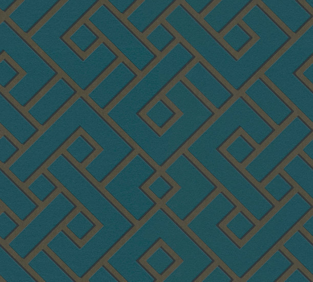 AS Creation Michalsky Living Change Is Good 37984-3 - 379843 - Blauw / Groen / Goud Behang