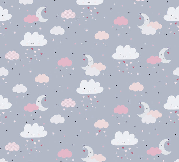 AS Creation Little Love 38125-1 - 381251 - Grijs / Roze Behang