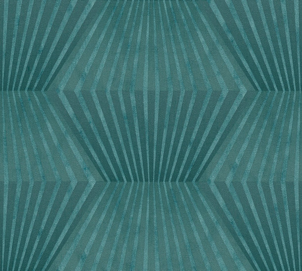 AS Creation Titanium 3 38204-1 / 382041 - Blauw - Groen Behang