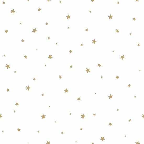 Esta Home Forest Friends Wit Goud 139259 - Wit - Goud Behang
