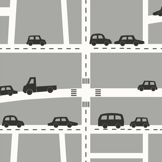 Esta Home Forest Friends Grijs 139282 - Grijs Behang