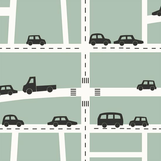 Esta Home Forest Friends Groen 139283 - Groen Behang