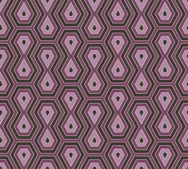 AS Creation AP Jungle Chic 37707-3 - 377073 Lila / Zwart Behang