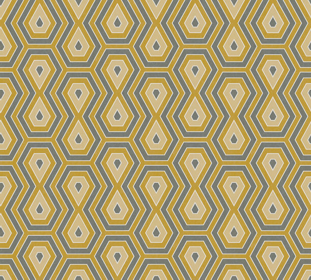 AS Creation AP Jungle Chic 37707-4 - 377074 Geel / Grijs Behang