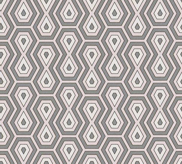 AS Creation AP Jungle Chic 37707-7 - 377077 Roze / Roze Behang