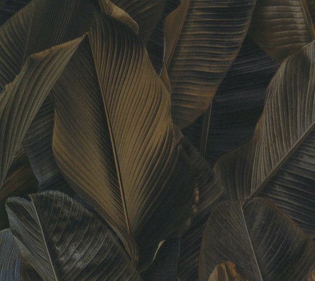 Montecolino Folium FO17808 Dark Banana Leaves Behang