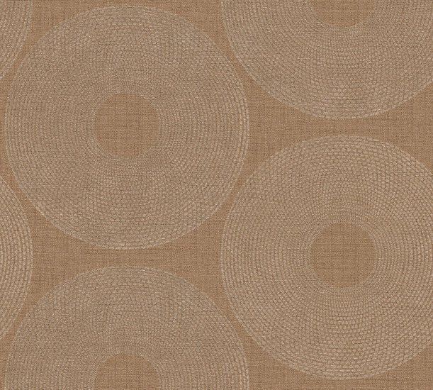 AS Creation Desert Lodge 38524-5 / 385245 Bruin Cirkels Behang