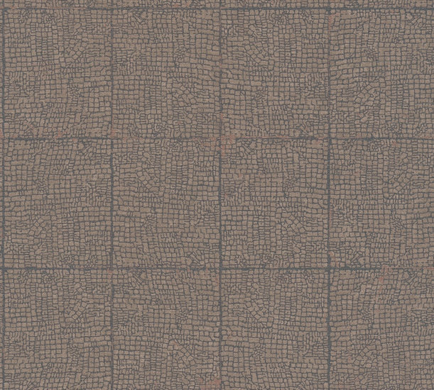 AS Creation Desert Lodge 38526-4 - 385264 Bruin Geometrisch / Grijs Behang