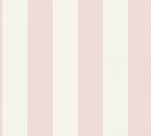 AS Creation Trendwall 2 - 38101-3 - 381013 Roze Streep / Wit Behang