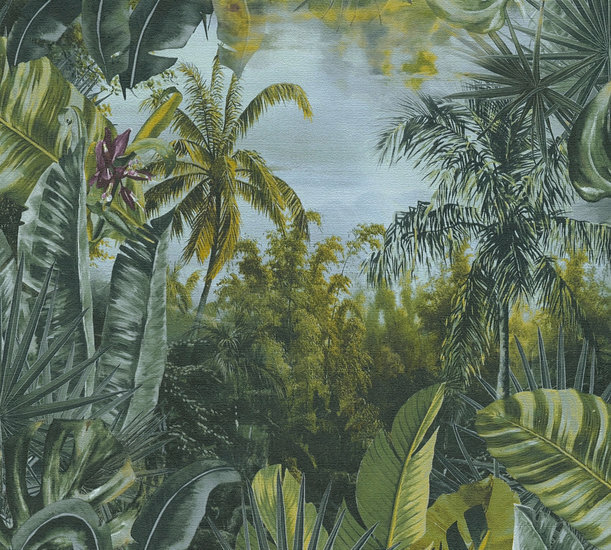 AS Creation My Home My Spa 38356-1 - 383561 Donkergroen / Groen Behang