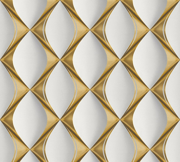 AS Creation My Home My Spa 38691-1 - 386911 Goud / Wit Behang