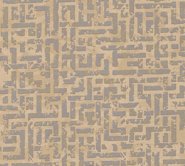 AS Creation My Home My Spa 38695-2 - 386952 Bruin / Zilver Behang