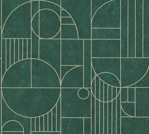 AS Creation My Home My Spa 38699-3 - 386993 Groen / Goud Behang