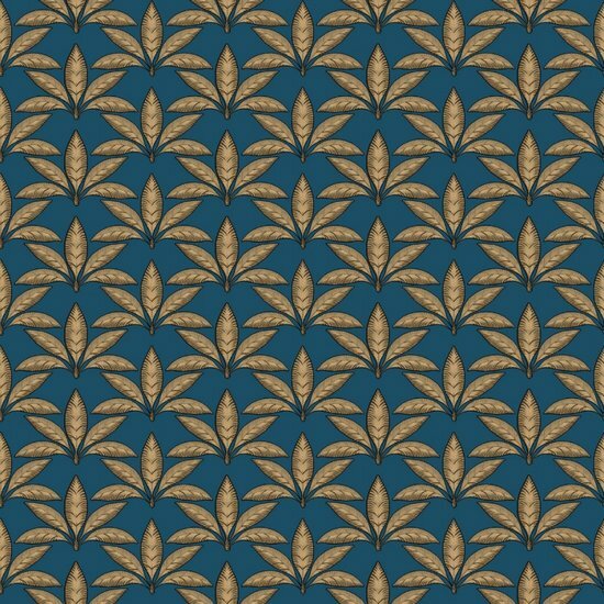 Noordwand Flora 18513 Blauw - Metallic Behang