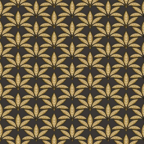Noordwand Flora 18515 Zwart - Metallic Behang