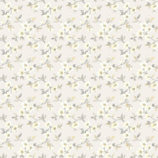 Noordwand Secret Garden G78486 Geel - Grijs Behang