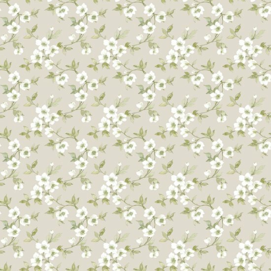 Noordwand Secret Garden G78488 Grijs - Beige - Groen Behang