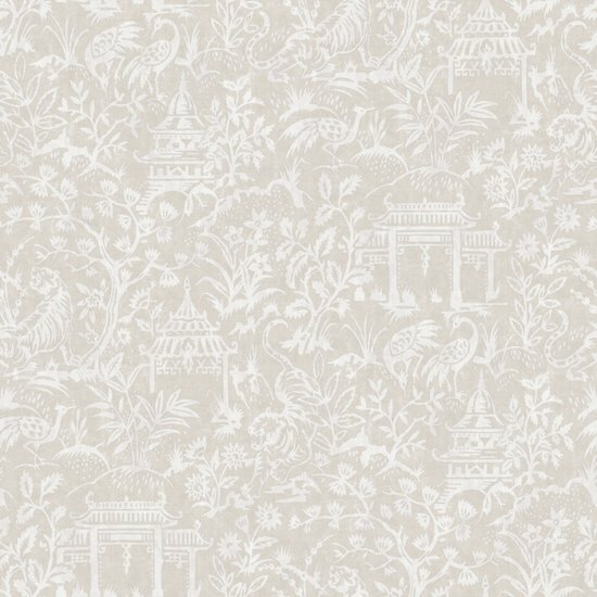 Noordwand Secret Garden G78512 Grijs - Beige Behang