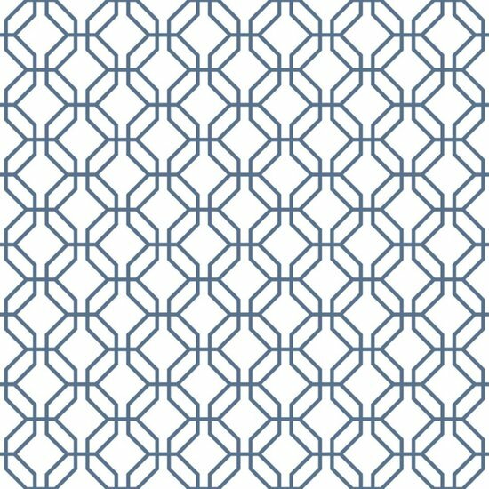 Noordwand Secret Garden G78526 Blauw - Wit Behang