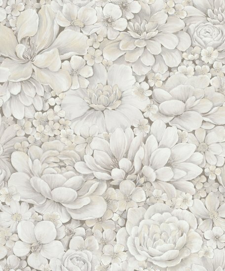 Noordwand Botanica 33951 Grijs - Beige Behang