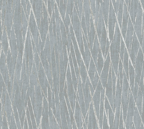 AS Creation #Hygge 38598-1 - 385981 Metallic Landhuis - Grijs / Zilver Behang