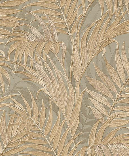 Dutch Wallcoverings Grace GR322105 Groen/goud Behang