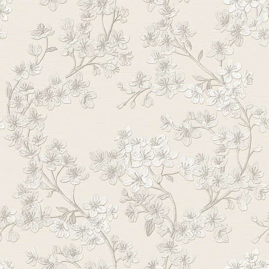 Dutch Wallcoverings Grace GR322201 Zilver Behang
