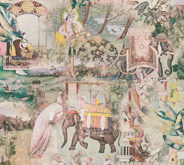 AS Creation Dream Flowery 38173-2 - 381732 - Multicolour / Beige Behang