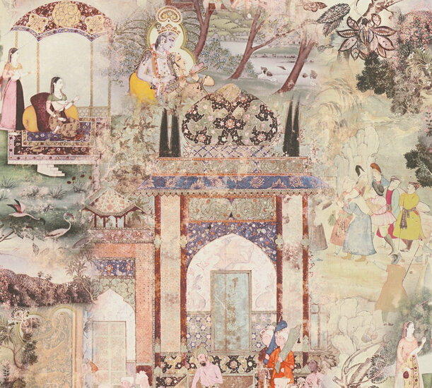 AS Creation Dream Flowery 38174-2 - 381742 - Multicolour / Groen Behang