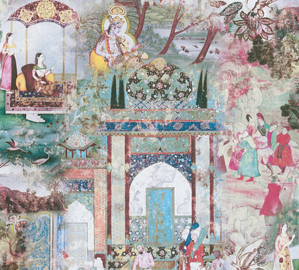 AS Creation Dream Flowery 38174-3 - 381743 - Multicolour / Roze Behang