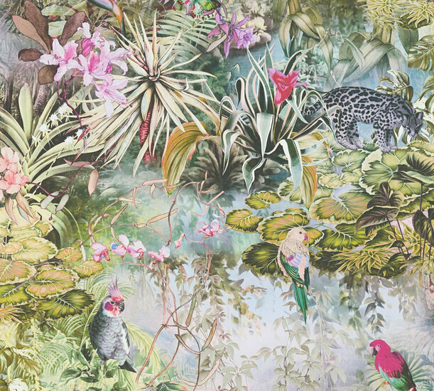 AS Creation Dream Flowery 38179-3 - 381793 - Multicolour / Groen Behang