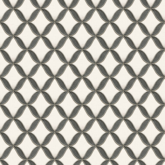 Dutch Wallcoverings Fabric Touch FT221224 Wit-zwart Behang